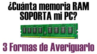 Cómo Saber Cuál es el Máximo de Memoria RAM que Soporta mi PC [upl. by Ainosal628]