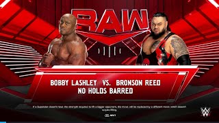 WWE 2K24 FULL MATCH — Bobby Lashley vs Bronson Reed — No Holds Barred Match [upl. by Weidar498]