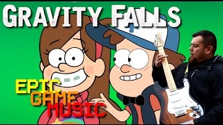 Gravity Falls Main Title Theme Music Video  Epic Game Music [upl. by Strohl152]