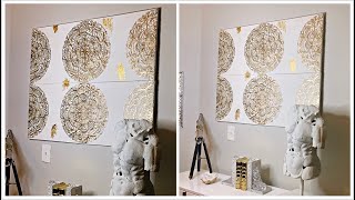 DIY DOLLAR TREE GLAM WALL DECOR USING PLACEMATS  WHY IVE BEEN MIA 😩 [upl. by Westley]