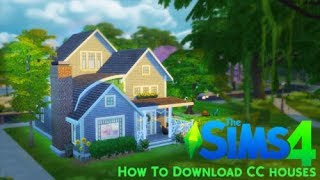 How To Download CC HomeLots  Sims 4 [upl. by Khosrow]