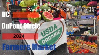 Farmers Market  FreshFarm  at Dupont Circle Washington DC Tour [upl. by Tonry]