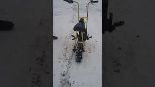 Track drive minibike snow bike [upl. by Maiocco]