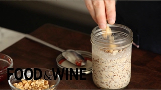 Making Overnight Oats  Mad Genius Tips  Food amp Wine [upl. by Martelle460]