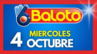 Resultados del BALOTO REVANCHA del MIERCOLES 04 de octubre de 2023 [upl. by Nevuer]