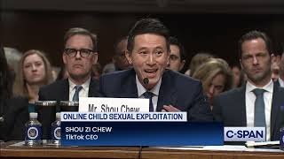 TikTok CEO Shou Chew Opening Statement at hearing on Online Child Sexual Exploitation [upl. by Aniaz]