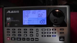 Alesis SR18  making songs from your patterns [upl. by Aekim]