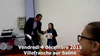 Palmes académiques Michel  Discours de Lou  4 décembre 2015 [upl. by Irrep855]