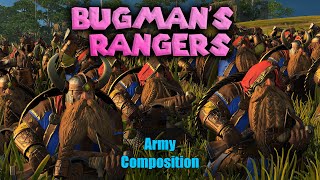 Dwarf army composition  doomstack  Belegars Bugmans Rangers in Immortal Empires [upl. by Emma]