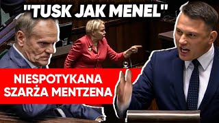 Mentzen bezlitośnie Posłanka nie wytrzymała Szarża w Tuska [upl. by Phebe]