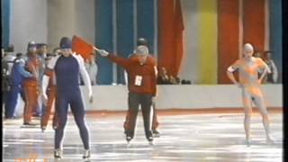 Winter Olympic Games Calgary 1988  1000 m Flaim  Ykema [upl. by Arnaldo]