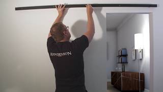 How to Install Sliding Barn Door Hardware  Rustic 100 by P C Henderson [upl. by Traweek294]