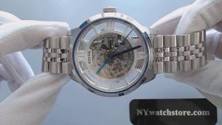 Mens Fossil Townsman Automatic Skeleton Watch ME3044 [upl. by Odlabso716]