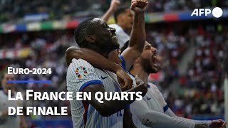 Euro2024 la France passe en quarts en battant au forceps la Belgique  AFP [upl. by Kerstin]