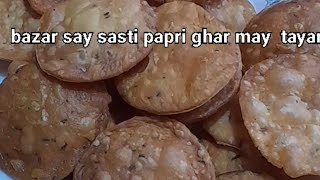 EASY AND QUICK CRISPY PAPDI RECIPE  SABEENS KITCHEN [upl. by Adnouqal930]