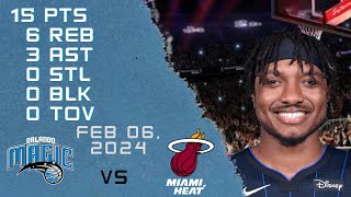 Wendell Carter Jr player Full Highlights vs HEAT NBA Regular season game 06022024 [upl. by Aikal]