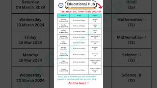 SSC exam time table 2024  Maharashtra Board class 10 time table  10th board exam timetable exam [upl. by Edora]