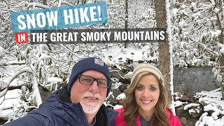 We HIKED in the SNOW in THE GREAT SMOKY MOUNTAINS Tennessee [upl. by Rafferty]