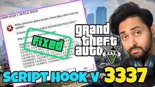 SCRIPT HOOK V FOR GTA 5 VERSION 3337  SCRIPT HOOK V  GTA 5 MODS  HINDIURDU  THE NOOB [upl. by Nichola]