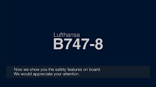 Lufthansa NEW Safety video HD 2022  B7478 [upl. by Aihtak44]