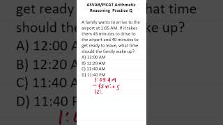 ASVABPiCAT Arithmetic Reasoning Practice Test Q Telling Time acetheasvab with grammarhero [upl. by Ynabe739]