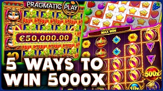 5 Slots to Win 5000x on Pragmatic Play [upl. by Heiney]