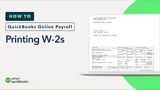 How to print W2s in QuickBooks Online Payroll [upl. by Inattirb397]