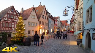 Rothenburg Ob Der Tauber The Most Wonderful Medieval Christmas Town in Germany 4K 50p [upl. by Kral50]