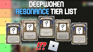 Deepwoken Bell Tier List  Roblox Tier Lists [upl. by Nnasus28]