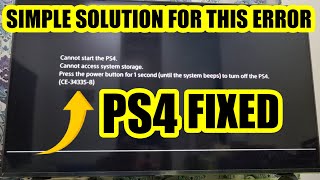 How to fix ps4 cannot access system storage ps4 ps5 playstation diy tutorial restoration [upl. by Asoramla]