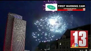 Empire State Plaza fireworks in 12 seconds [upl. by Peck]