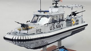 LEGO US Navy Dauntless Patrol Boat [upl. by Nosyk]