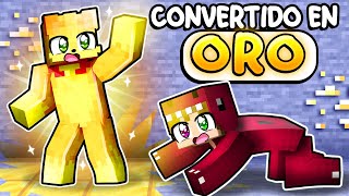 Acenix se CONVIERTE en ORO en Minecraft 🤯😲 [upl. by Yuria]