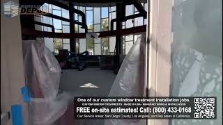 Window treatments installation by Blinds and Shades Depot [upl. by Tnelc]