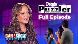 People Puzzler  FULL EPISODE  Leah Remini And a Chance To Win 10000  Game Show Network [upl. by Nylirret]