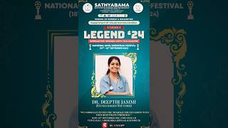 Delighted to be a guest speaker at Sathyabama Universitys National Level Film Festival [upl. by Korb]