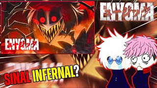 Jujutsu Kaisen reagindo ao Rap do Alastor  Sinal Infernal  Hazbin Hotel  Enygma  Gacha React [upl. by Hoban623]