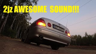 Lexus Gs300 1999 2jzge exhaust sound and acceleration STOCK [upl. by Airtemak]