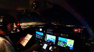 Orlando to NY In A Private Jet Single Pilot At Night [upl. by Atok]