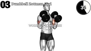 6 Best Exercises for Wider BICEPS biceps homeworkout workout exercise gym workout motivation [upl. by Anait]