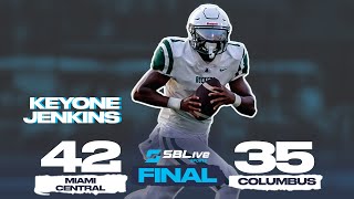 MIAMI CENTRAL OUTLASTS COLUMBUS IN MIAMIDADE BATTLE OF SEASON FOR GMAC BOWL TITLE 🏆 [upl. by Willtrude614]