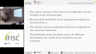 Front motion in a nonlocal FisherKolmogorovPetrovskii Piscunov FKPP equation [upl. by Mariann]