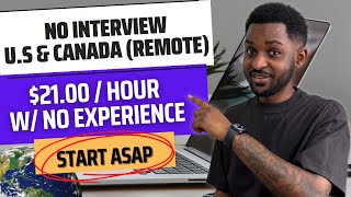 MAKE 3700MONTH FULLY REMOTE US amp CANADA JOBS 2023  Start Immediately No Interview [upl. by Gerson950]