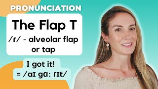 The Flap T  Alveolar Flapping  English Pronunciation [upl. by Nosak]