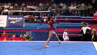 Dominique Moceanu  Floor Exercise  1996 US Gymnastics Championships  Women [upl. by Adaurd]