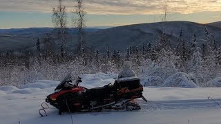 Fairbanks Ak first SNOW😶‍🌫️amp 3rd yr review Skidoo Skandic 600 ACE [upl. by Niamreg]