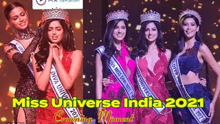 MISS DIVA 2021 CROWNING MOMENT  MISS UNIVERSE INDIA 2021 [upl. by Kerad]