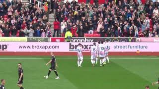 Stoke City  Million Manhoef Goal Celebrations vs Bristol City [upl. by Etterb]