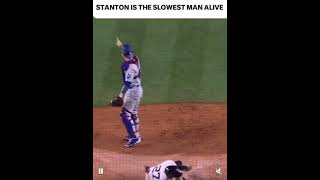 Will the Yankees get swept Stanton is the slowest player ever yankees dodgers mlb worldseries [upl. by Moyer440]