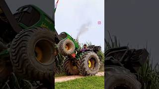 Escort vs John Deere Nushu deswal vs Raghbendra farmer tractor stunt [upl. by Esened]